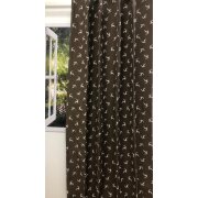 Dekostoff Vorhang Landhaus springende Hirschen braun creme, Reststück 2,7 m