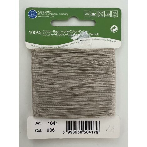 Baumwollstopfgarn Stopfgarn Baumwolle COATS 20 m beige Handarbeit