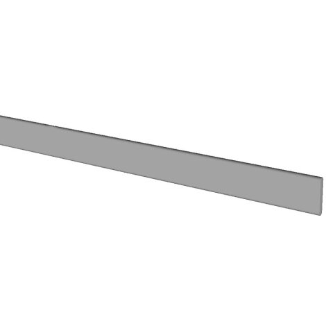 Beschwerung Fl&auml;chen Vorh&auml;nge Schiebegardine Fallstab transparent matt, Meterware