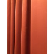 Dekostoff Gardine Vorhang Satina einfarbig terracotta blickdicht, Meterware