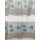 Dekostoff Vorhang Stoff Streifen Blume rohwei&szlig; silber blau blickdicht, Meterware