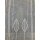 Pannaux Bistro Scheibengardine Stickerei Bl&auml;tter wei&szlig; grau H 45 cm, Meterware