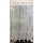 Pannaux Bistro Scheibengardine Stickerei Bl&auml;tter wei&szlig; grau H 75 cm, Meterware