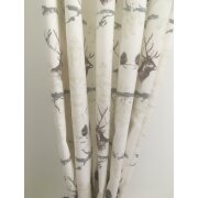 Landhaus Dekostoff Vorhang Hirsch Zapfen beige braun...