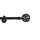Gardinenstange Vorhangstange Innenlauf Carrera 19 mm schwarz Kugel Campreste einläufig 160 cm