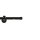 Gardinenstange Vorhangstange Innenlauf Carrera 19 mm schwarz Kappe einläufig 120 cm