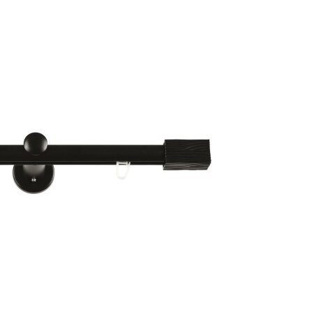 Gardinenstange Vorhangstange Innenlauf Carrera 19 mm schwarz Structur