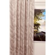 Dekostoff Gardine Vorhang Blätter grau "Ton in...