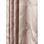 Dekostoff Gardine Vorhang Blätter grau "Ton in Ton" blickdicht, Reststück 3,35 m