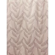 Dekostoff Gardine Vorhang Blätter grau "Ton in Ton" blickdicht, Reststück 3,35 m