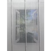 Stores Vorhang Leinenoptik wei&szlig; Streifen creme grau taupe transparent, Meterware