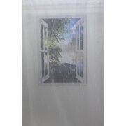 Stores Vorhang creme grobe Struktur transparent, 300 cm, Reststück 1,20 m
