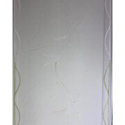 Flächenvorhang Schiebegardine Blätterranken hellgrün weiß transparent, B=45, Meterware