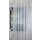 Stores Vorhang Leinenoptik Wellen hellgrau-silber wei&szlig; transparent, Restst&uuml;ck 3,8 m
