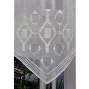 Panneaux Scheibengardine moderne Stickerei natur creme H 70 cm, Reststück 3,45 m