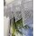 Panneaux Scheibengardine Stickerei Herz springende Hirschen hellgrau H 15 cm, Meterware