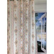 Dekostoff Vorhang Landhaus Blumenranken...