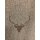 Landhaus Dekostoff Vorhang Hirsch Hirschkopf beige natur blickdicht, Meterware