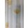 Stores Gardine Vorhang Blumen bedruckt gelb teiltransparent, Meterware