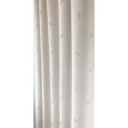 Landhaus Gardine Vorhang Dekoschal springender Hirsch creme natur, fertig genäht