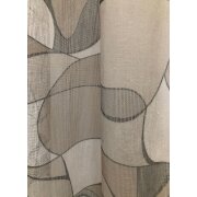 Dekoschal Vorhang &Ouml;senschal Retro beige grau...