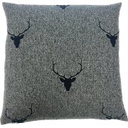 Kissenhülle Kissen Bezug Landhaus Hirschkopf,...