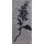 Landhaus Dekostoff Vorhang Natur-Optik Blumen Schmetterling natur, Meterware 08 anthrazit