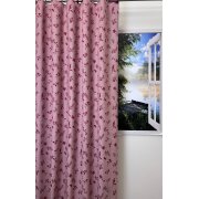 Landhaus Dekostoff Vorhang Natur-Optik Blumen...