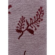 Landhaus Dekostoff Vorhang Natur-Optik Blumen Schmetterling natur, Meterware 29 rot