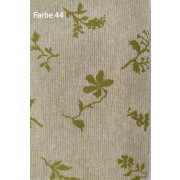 Landhaus Dekostoff Vorhang Natur-Optik Blumen Schmetterling natur, Meterware 55 beige