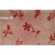 Landhaus Dekostoff Vorhang Natur-Optik Blumen Schmetterling natur, Meterware 55 beige