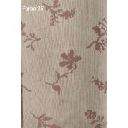 Landhaus Dekostoff Vorhang Natur-Optik Blumen Schmetterling natur, Meterware 55 beige