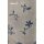 Landhaus Dekostoff Vorhang Natur-Optik Blumen Schmetterling natur, Meterware 55 beige