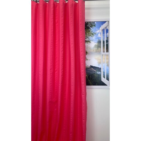 Dekostoff Gardine Vorhang uni lachs blickdicht, Meterware