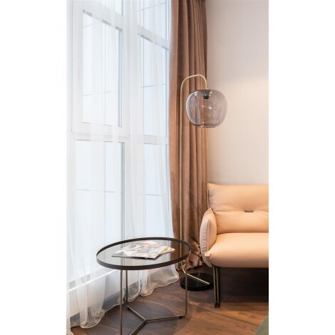 FERTIGSTORE UNI LEINENSTRUKTUR "CROSTA" 250cm x 245 cm Farbe WEISS