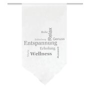 FENSTERBEHANG VOILE DIGITALDRUCK "AUSZEIT" 90cm x 100 cm Farbe GRAU