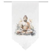 FENSTERBEHANG VOILE DIGITALDRUCK "ZAYRA" 40cm x 80 cm Farbe NATUR