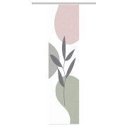 HOME in green | SCHIEBEVORHANG BAMBUSOPTIK RECYCELT DIGITALDRUCK | FRONDA 60cm x 245 cm Farbe ROSE GRÜN