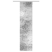 HOME in green | SCHIEBEVORHANG BAMBUSOPTIK RECYCELT DIGITALDRUCK | MANDOSA 60cm x 245 cm Farbe GRAU