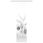 HOME in green | SCHIEBEVORHANG BAMBUSOPTIK RECYCELT DIGITALDRUCK | ABANIO 60cm x 245 cm Farbe GRAU