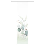 HOME in green | SCHIEBEVORHANG BAMBUSOPTIK RECYCELT DIGITALDRUCK | ABANIO 60cm x 245 cm Farbe GRÜN