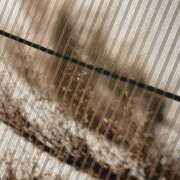 HOME in green | SCHIEBEVORHANG BAMBUSOPTIK RECYCELT DIGITALDRUCK | PAMILO 60cm x 245 cm Farbe NATUR