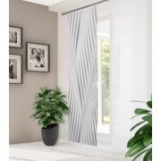 HOME in green | SCHIEBEVORHANG BAMBUSOPTIK RECYCELT DIGITALDRUCK | RIWELO 60cm x 245 cm Farbe GRAU