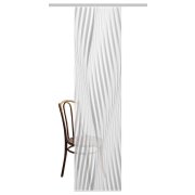 HOME in green | SCHIEBEVORHANG BAMBUSOPTIK RECYCELT DIGITALDRUCK | RIWELO 60cm x 245 cm Farbe GRAU