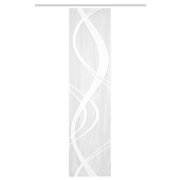SCHIEBEVORHANG JACQUARD TRANSPARENT "TIBASO" 57cm x 245 cm Farbe WEISS