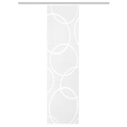 SCHIEBEVORHANG JACQUARD TRANSPARENT "PINALE" 57cm x 245 cm Farbe WEISS