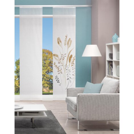 VISION S | SCHIEBEVORHANG BAMBUSOPTIK DIGITALDRUCK | AYENE 60cm x 260 cm Farbe SAND