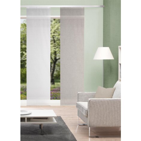 VISION S | SCHIEBEVORHANG BAMBUSOPTIK DIGITALDRUCK | PIVE 60cm x 260 cm Farbe TAUPE