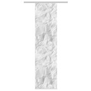 SCHIEBEVORHANG DEKOSTOFF SEIDENOPTIK DIGITALDRUCK "SOERENA" 60cm x 245 cm Farbe GRAU