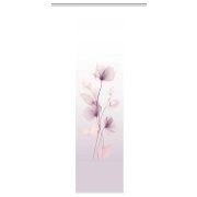 SCHIEBEVORHANG DEKOSTOFF SEIDENOPTIK DIGITALDRUCK "BEREKUA" 60cm x 245 cm Farbe FLIEDER